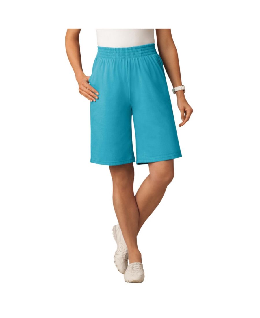 Трикотажные шорты больших размеров с эластичным поясом Woman Within, Pretty turquoise
Трикотажные шорты больших размеров с эластичным поясом Woman Within, Pretty turquoise