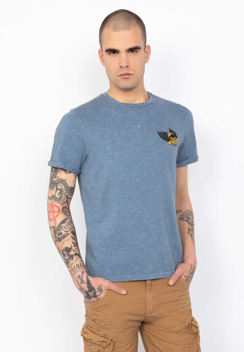 Футболка с принтом Schott, синий
Футболка с принтом Schott, синий