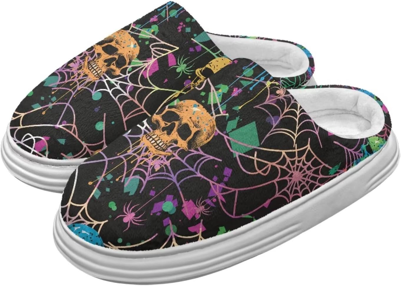 Домашние тапочки Chririnla для женщин и мужчин с эффектом памяти, толстая EVA подошва, мягкие, без застежки, противоскользящие, уютные, для дома и улицы, Colorful Spiderweb Bat
Домашние тапочки Chririnla для женщин и мужчин с эффектом памяти, толстая EVA подошва, мягкие, без застежки, противоскользящие, уютные, для дома и улицы, Colorful Spiderweb Bat