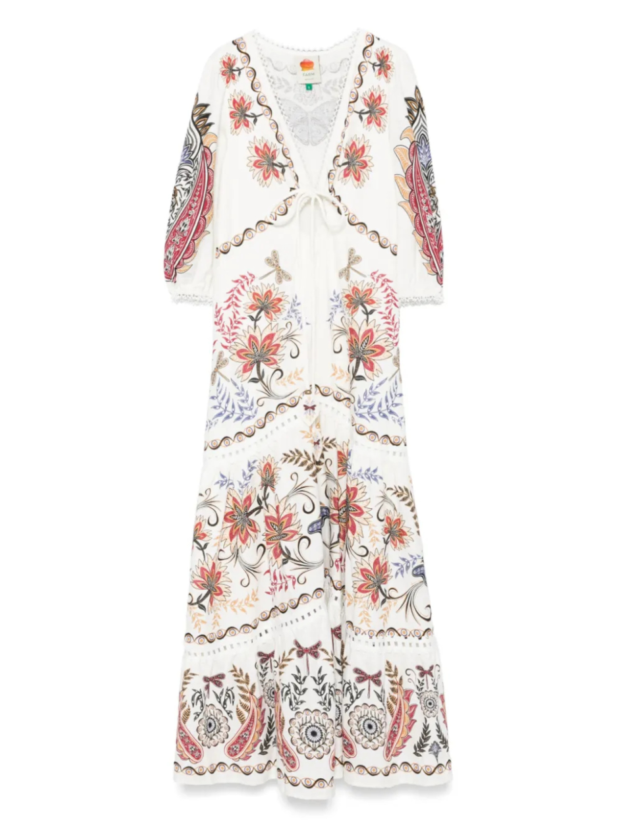 Платье макси в стиле бохо-гламур FARM Rio, белый
Платье макси в стиле бохо-гламур FARM Rio, белый