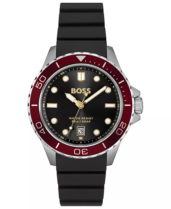 Мужские спортивные кварцевые базовые часы Troper Sport с календарем, черные, силиконовые, 42 мм Hugo Boss, black
Мужские спортивные кварцевые базовые часы Troper Sport с календарем, черные, силиконовые, 42 мм Hugo Boss, black