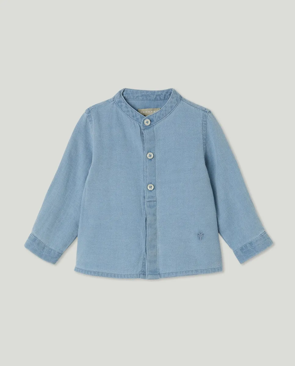 Детская джинсовая рубашка с длинными рукавами и воротником-стойкой Coconut El Corte Inglés, голубой
Детская джинсовая рубашка с длинными рукавами и воротником-стойкой Coconut El Corte Inglés, голубой