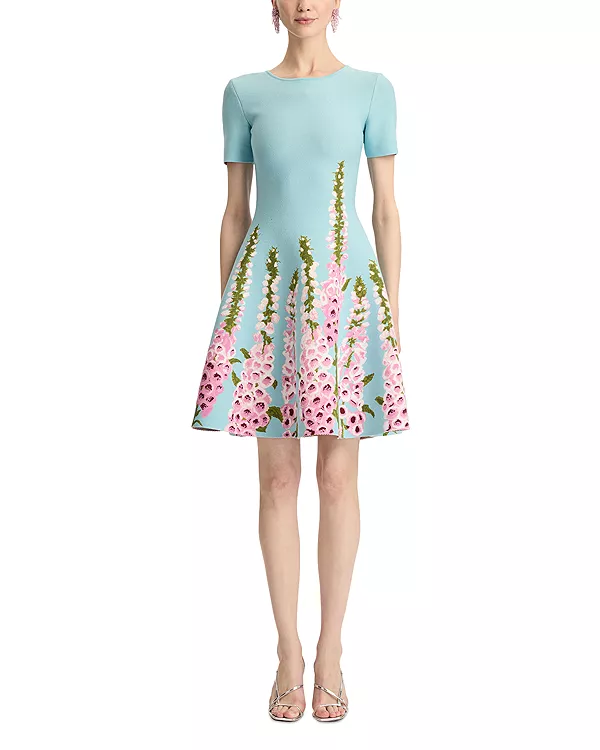 Жаккардовое платье Allium Oscar De La Renta, синий
Жаккардовое платье Allium Oscar De La Renta, синий