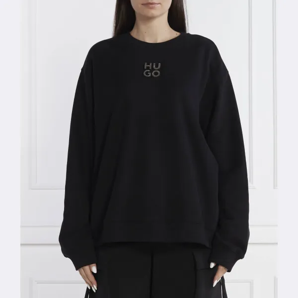 Классический свитшот прямого кроя Hugo, черный
Классический свитшот прямого кроя Hugo, черный