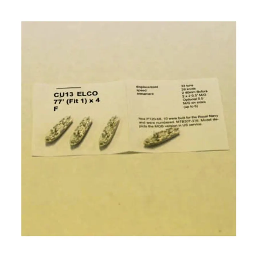 Элко 77' (впнфит 1), Figurehead Ships - WWII Coastal Forces - United States (1:1250) (Noble Miniatures)
Элко 77' (впнфит 1), Figurehead Ships - WWII Coastal Forces - United States (1:1250) (Noble Miniatures)