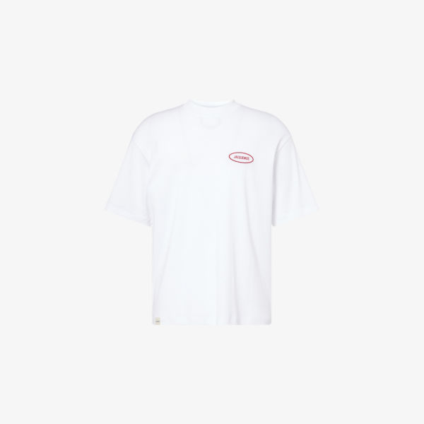 Футболка Jacquemus Stazione с фирменным патчем, белый
Футболка Jacquemus Stazione с фирменным патчем, белый