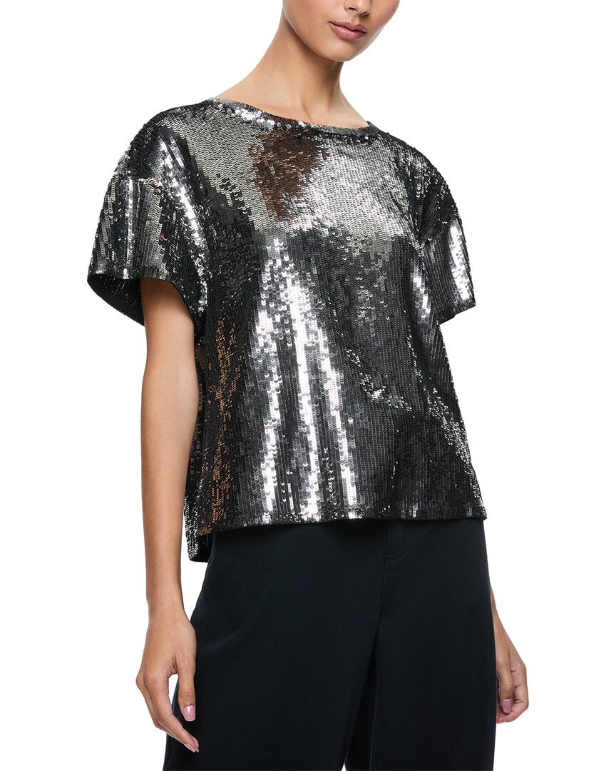 Alice + Olivia Эван Футболка оверсайз, серый
Alice + Olivia Эван Футболка оверсайз, серый