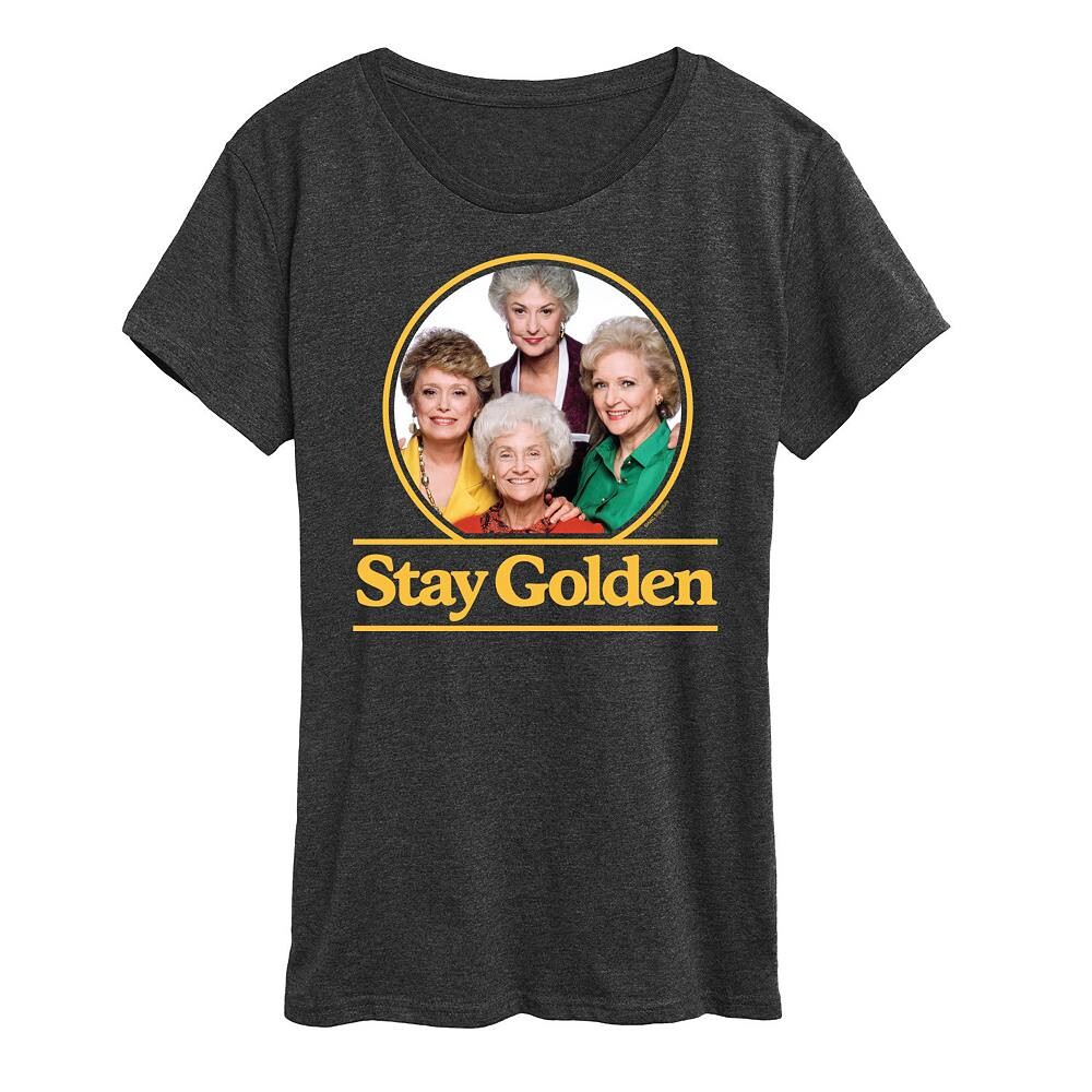 Женская футболка Golden Girls Stay Golden Group с графическим рисунком Licensed Character, цвет Heather Charcoal
Женская футболка Golden Girls Stay Golden Group с графическим рисунком Licensed Character, цвет Heather Charcoal