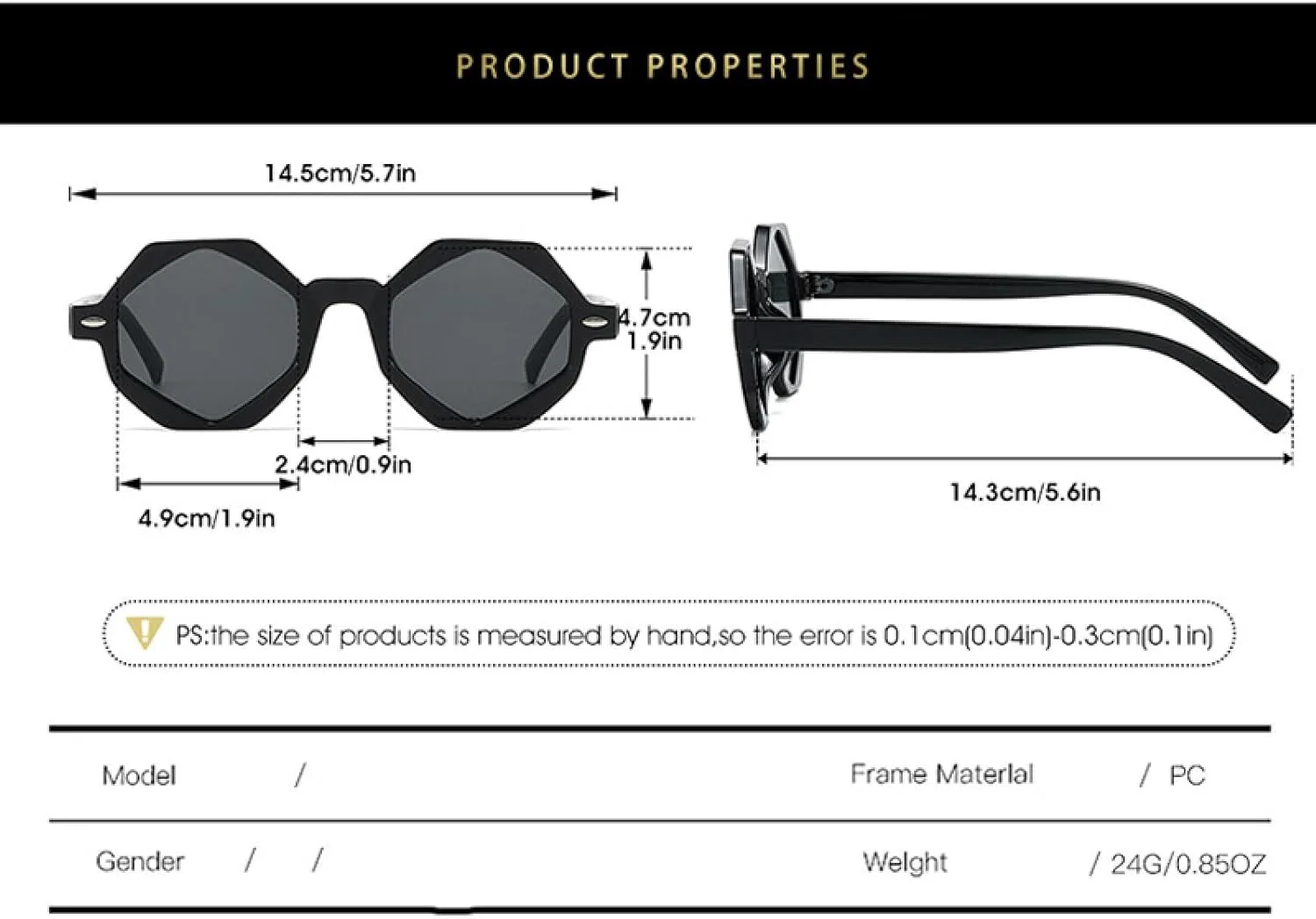 Модные солнцезащитные очки для женщин и мужчин, винтажные, роскошные, многоугольные, для путешествий и вождения, с защитой от УФ-излучения UV400 TKKTLLT, Black Gray
Модные солнцезащитные очки для женщин и мужчин, винтажные, роскошные, многоугольные, для путешествий и вождения, с защитой от УФ-излучения UV400 TKKTLLT, Black Gray