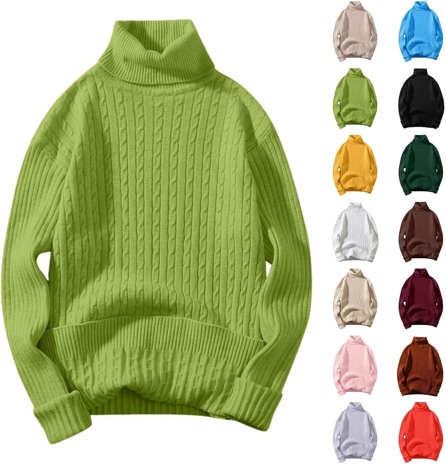 Мужской свитер-водолазка Oversized Twisted Knitted WWPPAION
Мужской свитер-водолазка Oversized Twisted Knitted WWPPAION