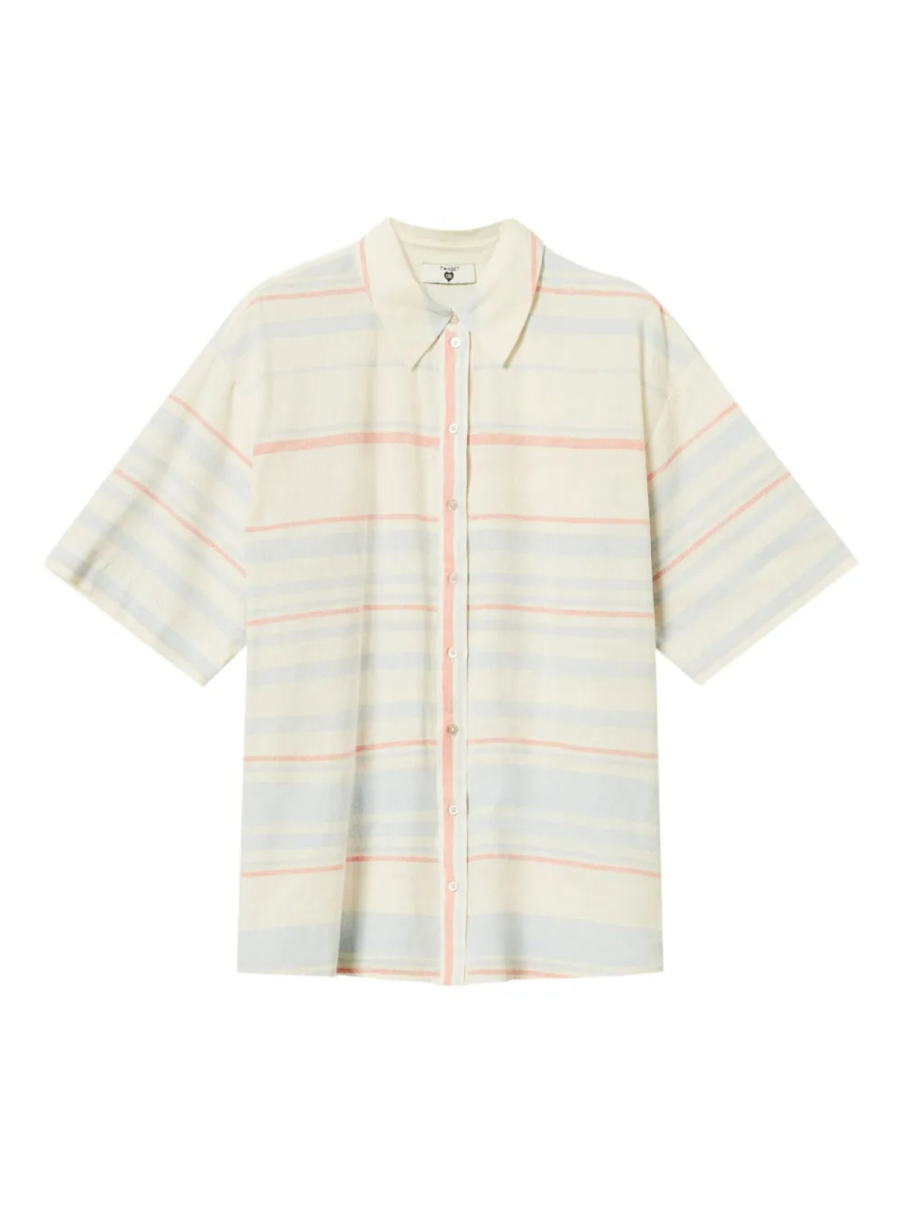 Полосатая рубашка с коротким рукавом TWINSET, нейтральный
Полосатая рубашка с коротким рукавом TWINSET, нейтральный