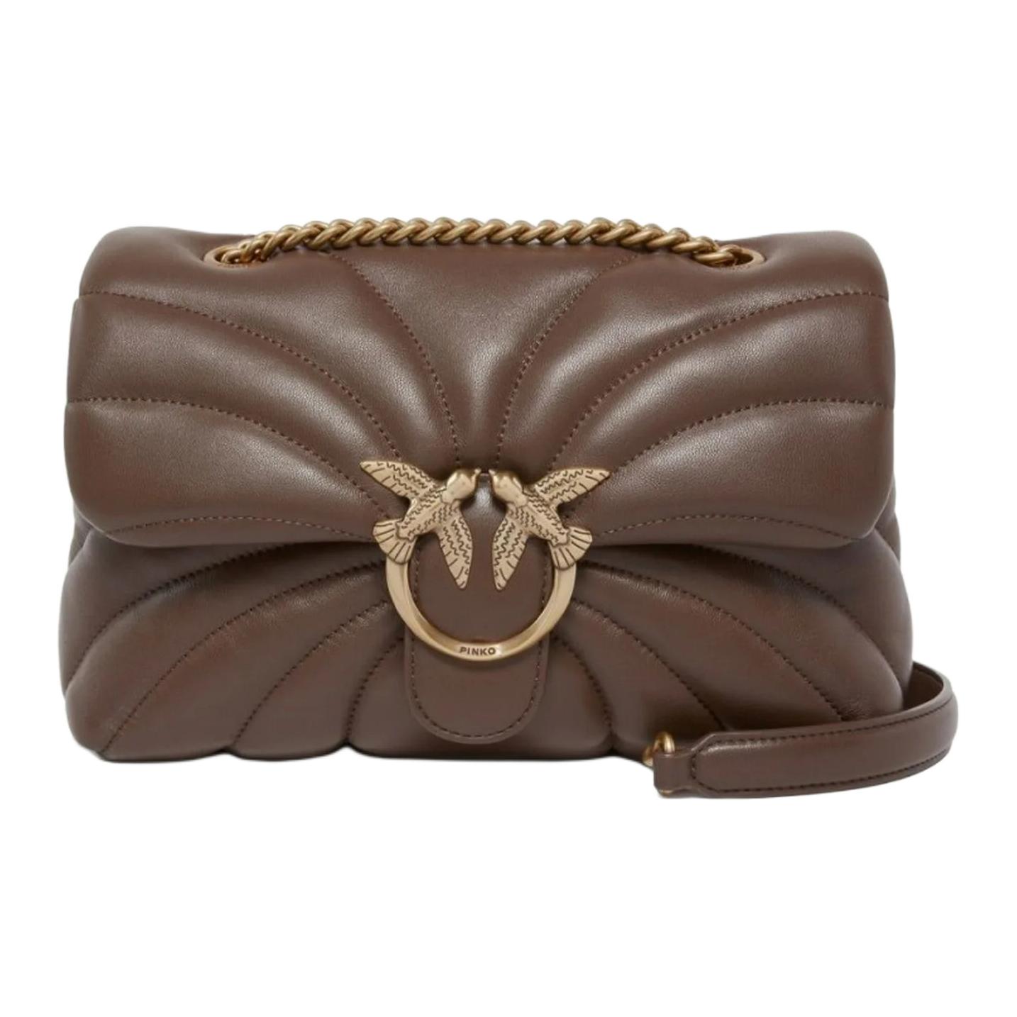 PINKO Овчинная сумка через плечо женская коричневая
PINKO Овчинная сумка через плечо женская коричневая