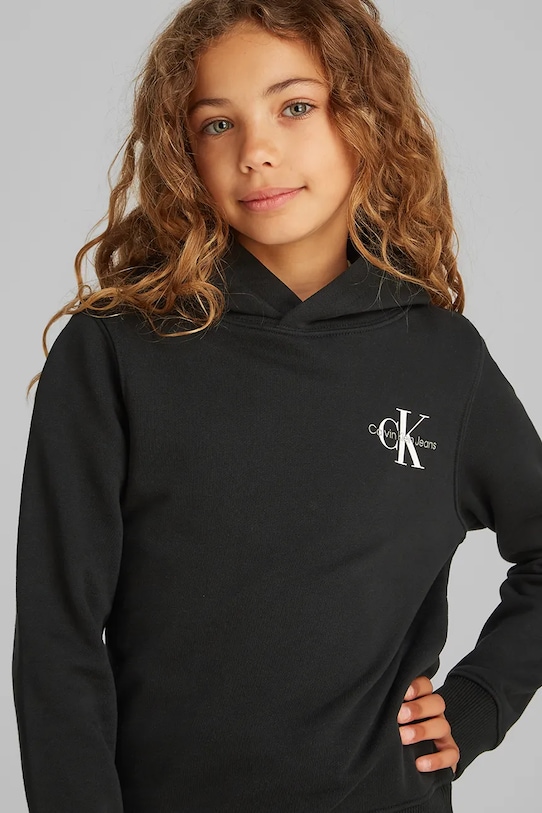 Детская хлопковая толстовка Calvin Klein Jeans, черный
Детская хлопковая толстовка Calvin Klein Jeans, черный