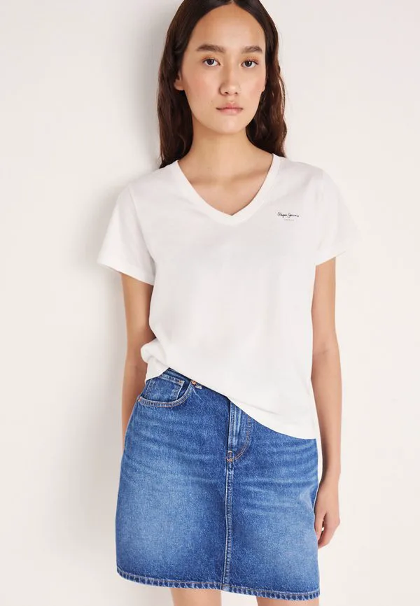 Базовая футболка mae с v-образным вырезом Pepe Jeans, White, Белый, Базовая футболка mae с v-образным вырезом Pepe Jeans, White
Базовая футболка mae с v-образным вырезом Pepe Jeans, White, Белый, Базовая футболка mae с v-образным вырезом Pepe Jeans, White