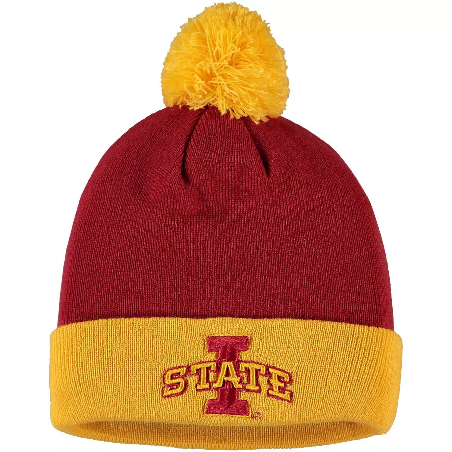 Мужская двухцветная вязаная шапка с манжетами и помпоном Top of the World Cardinal/Gold Iowa State Cyclones Core
Мужская двухцветная вязаная шапка с манжетами и помпоном Top of the World Cardinal/Gold Iowa State Cyclones Core