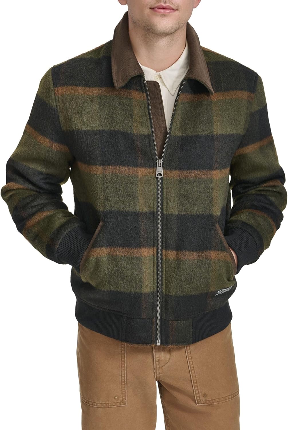 Мужская куртка-бомбер Levi's Men's Mixed Media Western Plaid, Green Plaid
Мужская куртка-бомбер Levi's Men's Mixed Media Western Plaid, Green Plaid