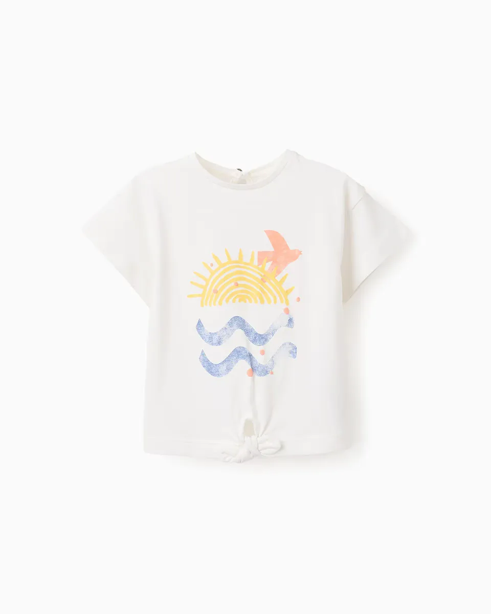 Футболка с коротким рукавом и узором спереди для девочки Zippy, белый
Футболка с коротким рукавом и узором спереди для девочки Zippy, белый