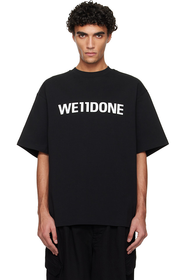 Большая базовая футболка с логотипом We11Done, черный
Большая базовая футболка с логотипом We11Done, черный