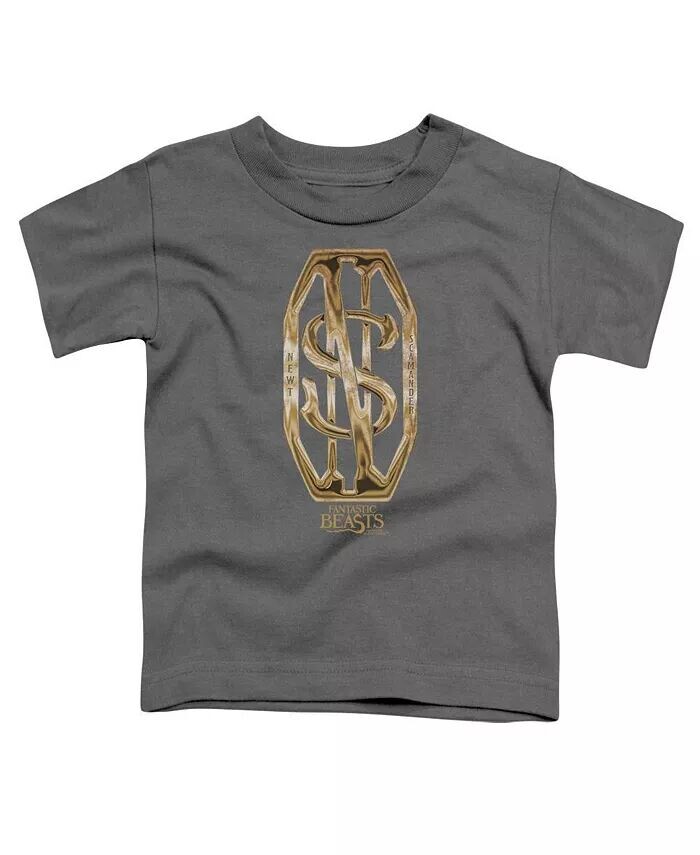 Футболка с коротким рукавом и монограммой Scamander для мальчиков Fantastic Beasts, серый 
Футболка с коротким рукавом и монограммой Scamander для мальчиков Fantastic Beasts, серый