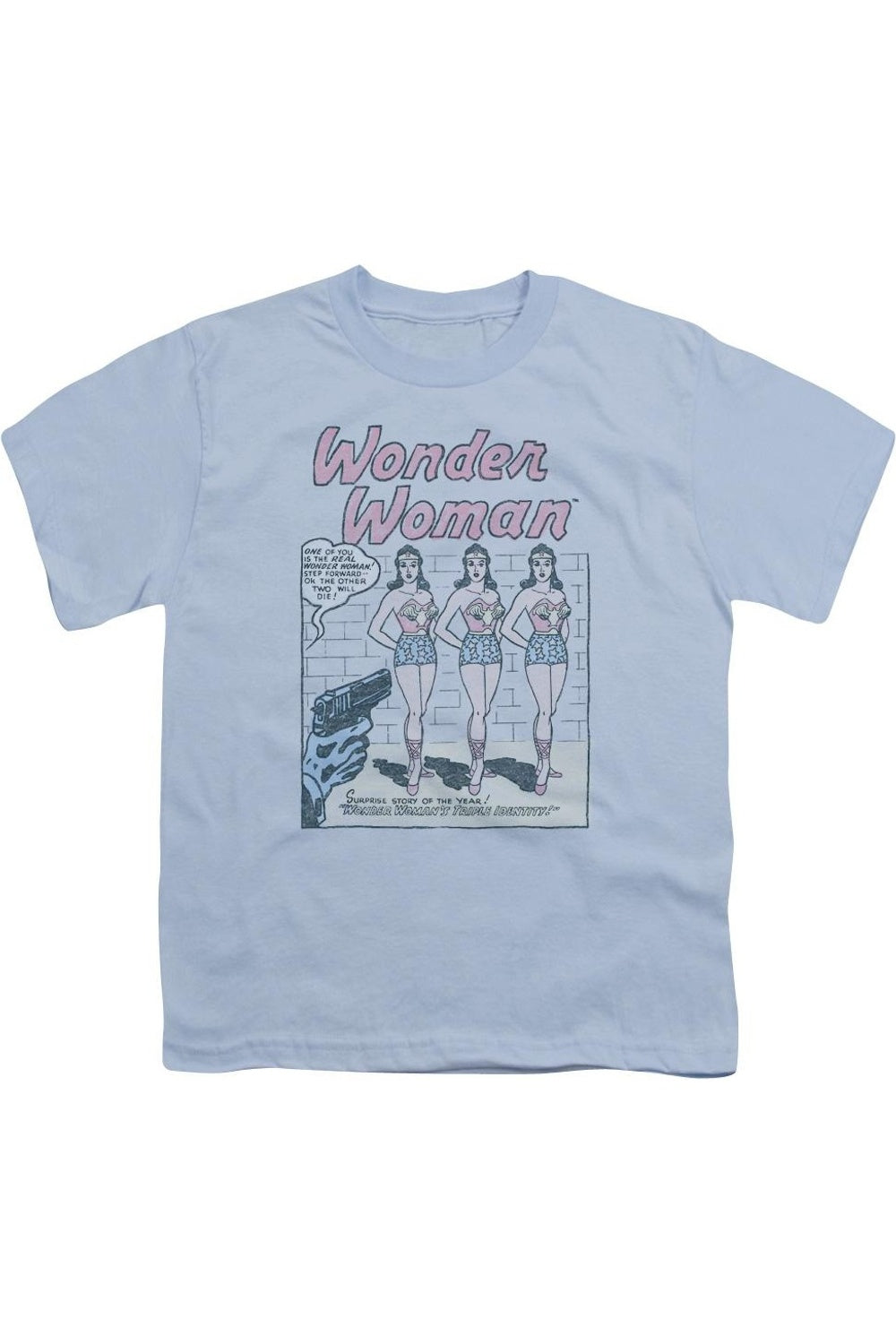 Футболка с коротким рукавом для детей DC Comics с изображением Чудо-женщины Gildan, светло-голубой
Футболка с коротким рукавом для детей DC Comics с изображением Чудо-женщины Gildan, светло-голубой