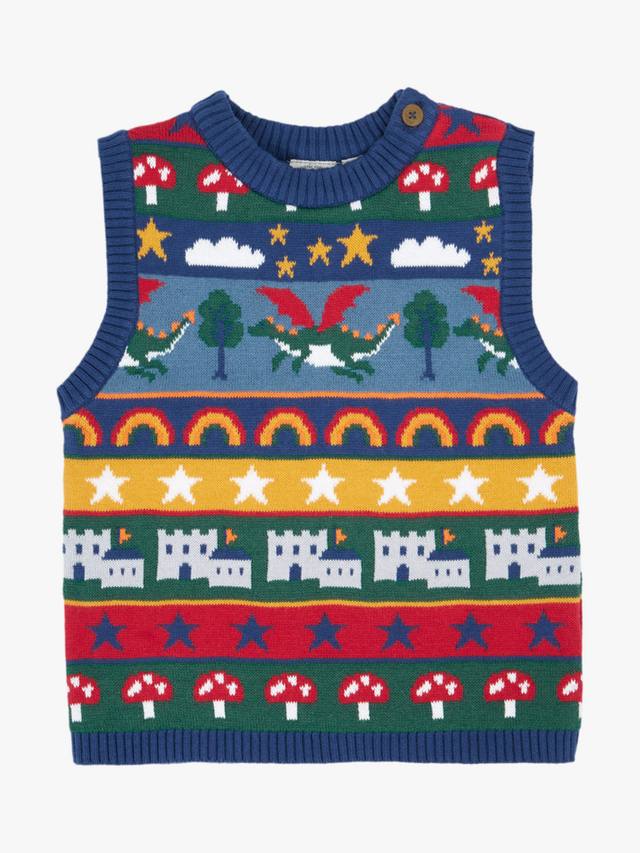 Детский топ Tavi без рукавов из вязаного хлопка Frugi, Dragon Fair Isle
Детский топ Tavi без рукавов из вязаного хлопка Frugi, Dragon Fair Isle