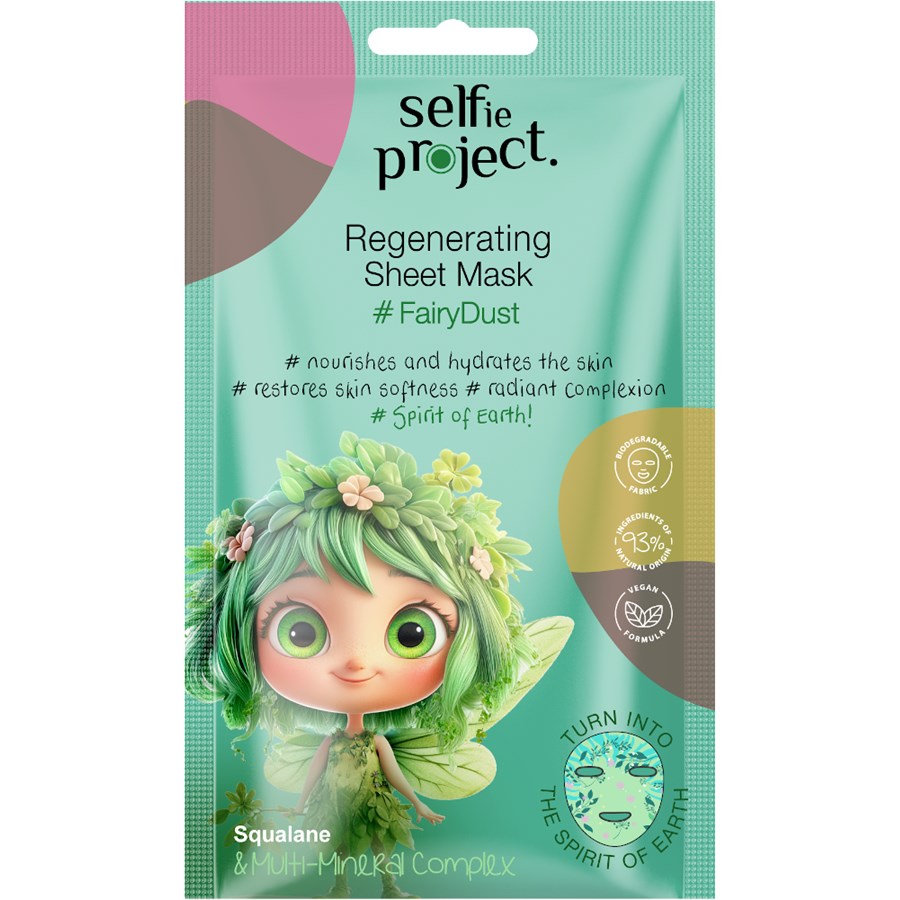 Маска для лица Selfie Project Fantasy Regenerating Sheet Mask, #FairyDust 1 Stk.
Маска для лица Selfie Project Fantasy Regenerating Sheet Mask, #FairyDust 1 Stk.