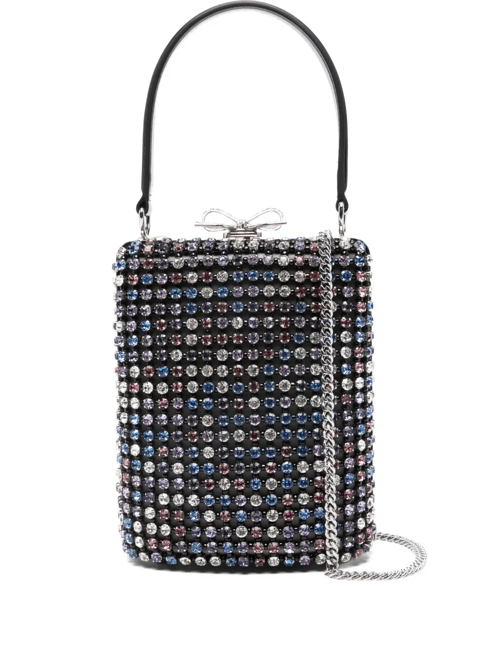 Мини-сумка-тоут, украшенная кристаллами Self-Portrait, черный
Мини-сумка-тоут, украшенная кристаллами Self-Portrait, черный