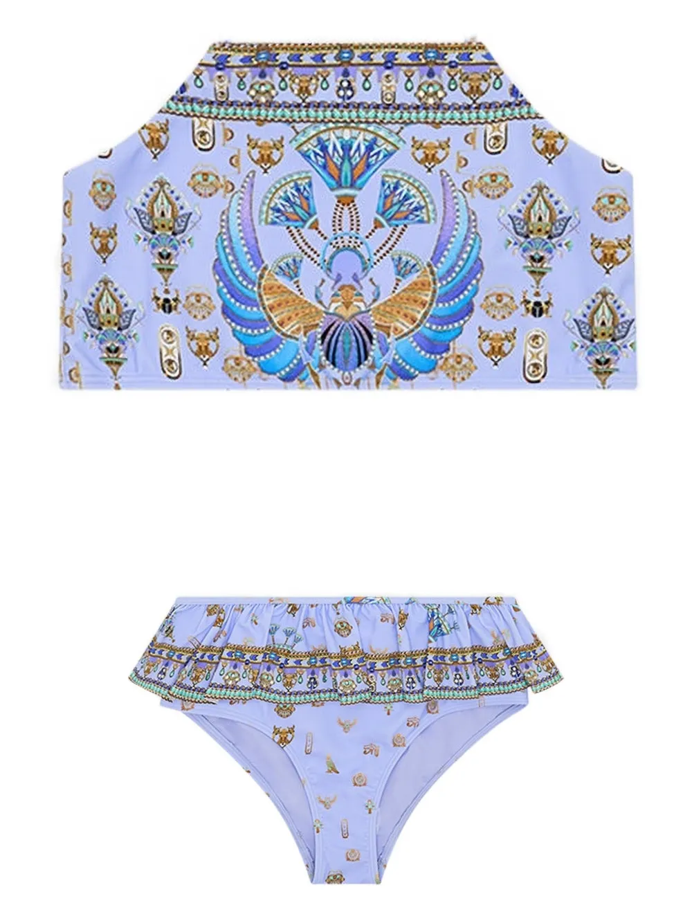 Бикини с бретелькой через шею и оборкой Camilla Kids, фиолетовый
Бикини с бретелькой через шею и оборкой Camilla Kids, фиолетовый