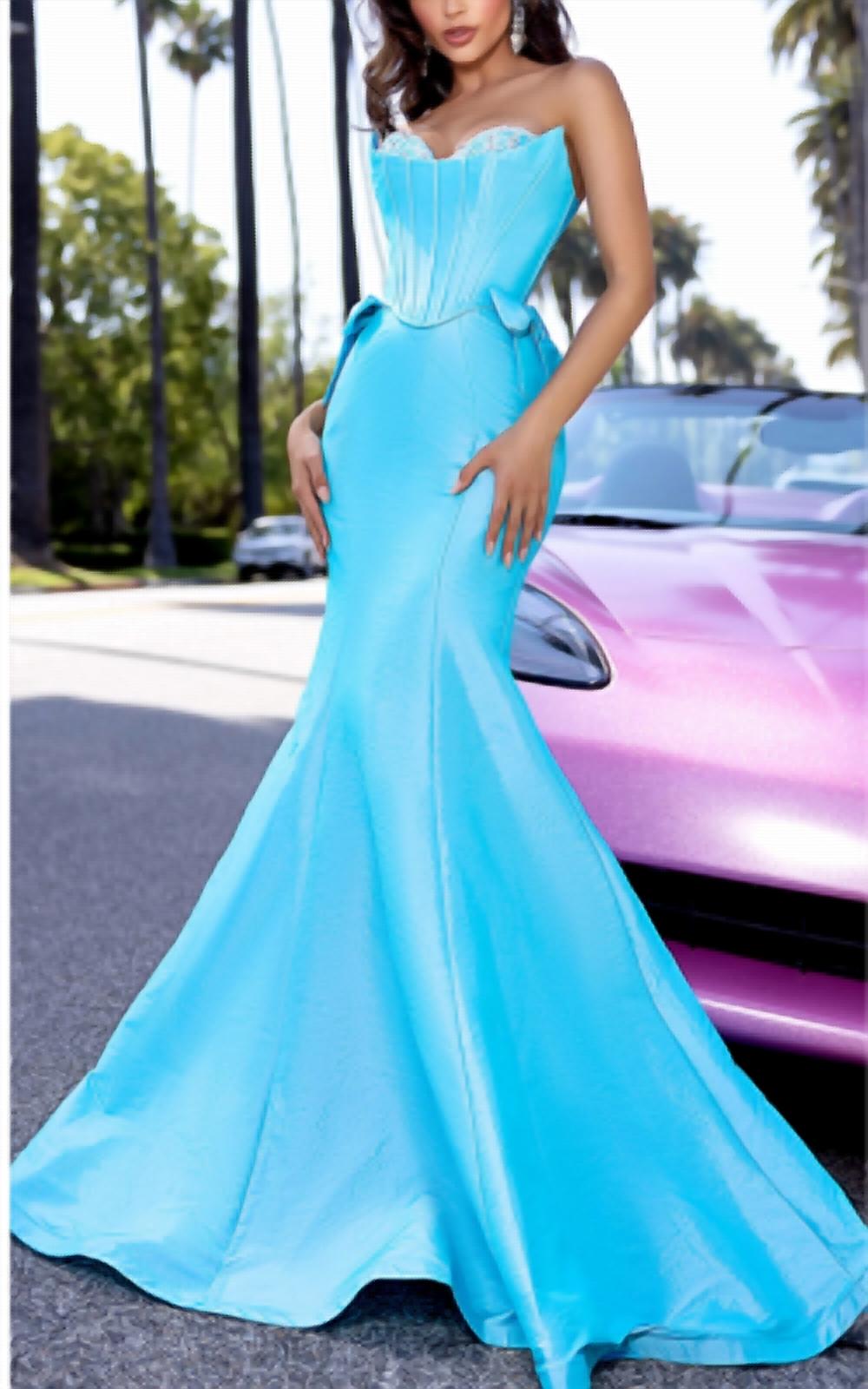 Платье русалка с отделяемыми боковыми бантами в синем цвете PORTIA&SCARLETT
Платье русалка с отделяемыми боковыми бантами в синем цвете PORTIA&SCARLETT