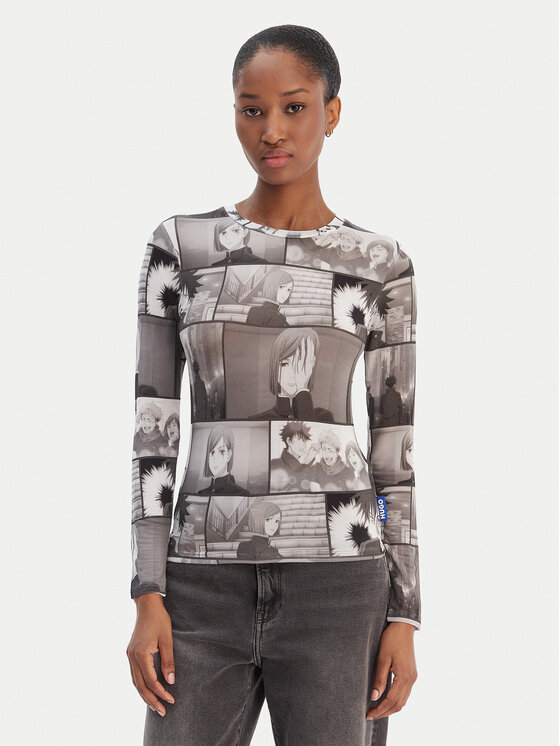 Блузка regular fit Diraluna 50555473 Hugo, серый
Блузка regular fit Diraluna 50555473 Hugo, серый