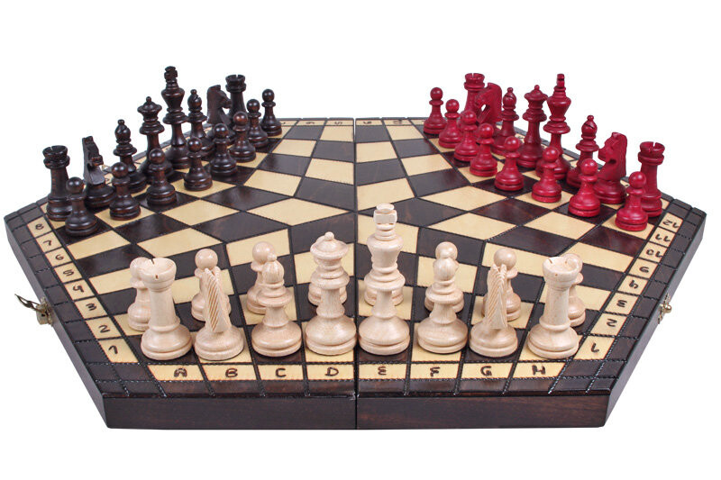 Наборы шахмат для трех игроков — большие (54X47 см) Sunrise Chess & Games
Наборы шахмат для трех игроков — большие (54X47 см) Sunrise Chess & Games