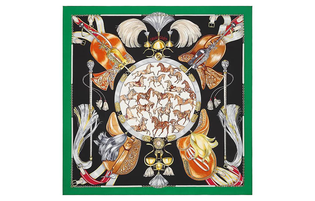 Шёлковый платок Cavalcades HERMES, Многоцветный
Шёлковый платок Cavalcades HERMES, Многоцветный