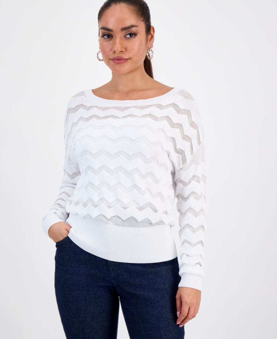 Небольшой свитер с узором шеврон, эксклюзивно от Macy's INC International Concepts, Bright White
Небольшой свитер с узором шеврон, эксклюзивно от Macy's INC International Concepts, Bright White