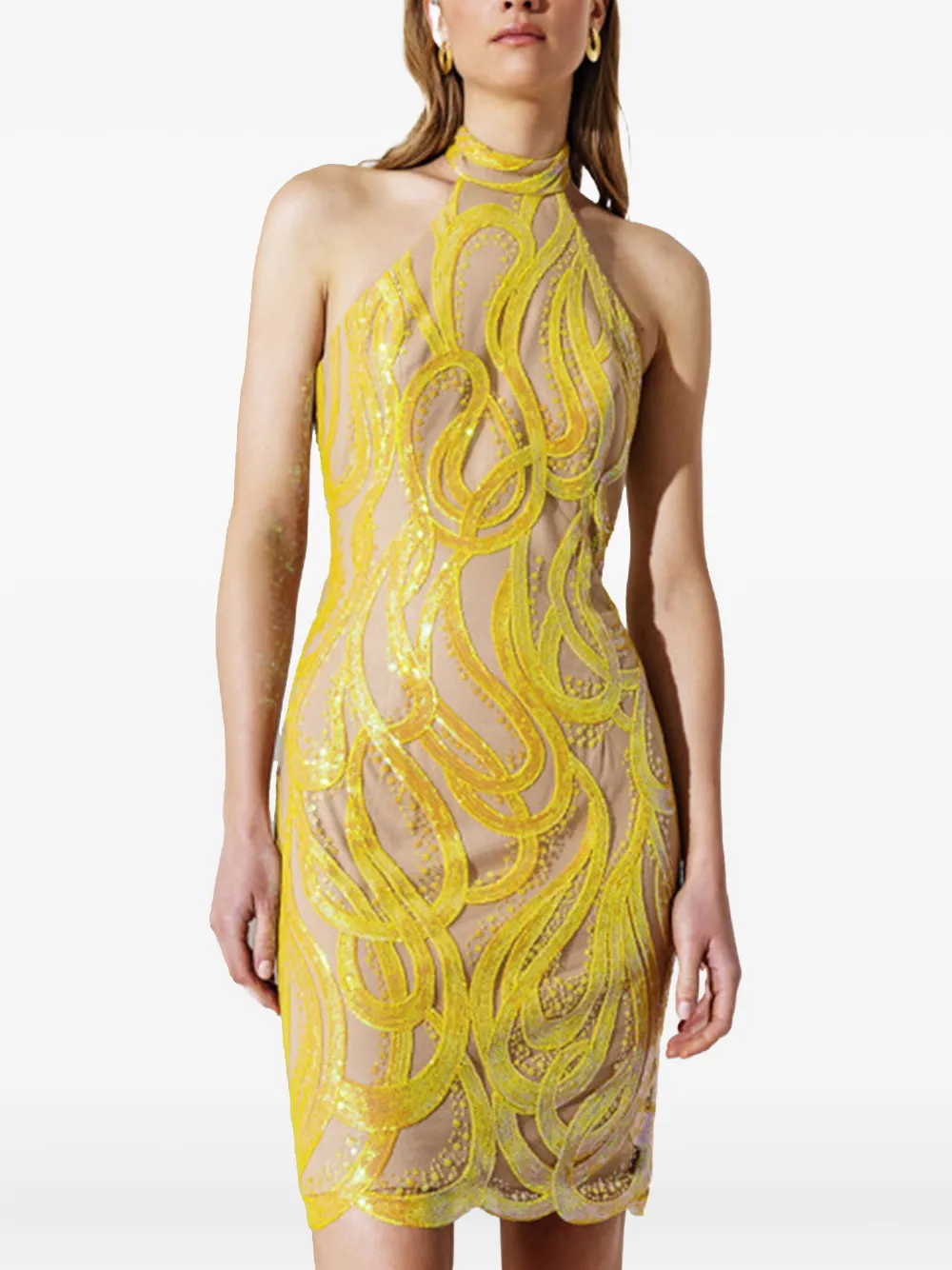 Платье мини с пайетками Allure, желтый
Платье мини с пайетками Allure, желтый