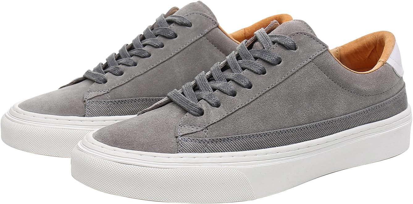 Кроссовки Santimon для мужчин из натуральной кожи - низкие дышащие повседневные обувь для спорта и модной носки, серый
Кроссовки Santimon для мужчин из натуральной кожи - низкие дышащие повседневные обувь для спорта и модной носки, серый