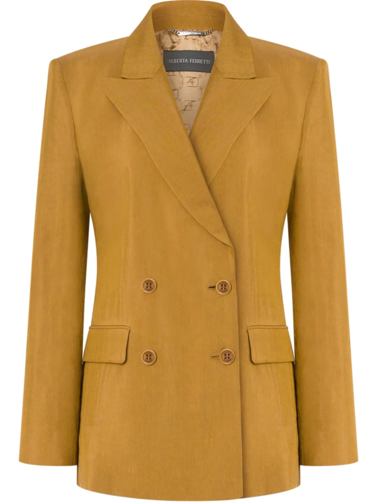 Alberta Ferretti двубортный блейзер, коричневый
Alberta Ferretti двубортный блейзер, коричневый