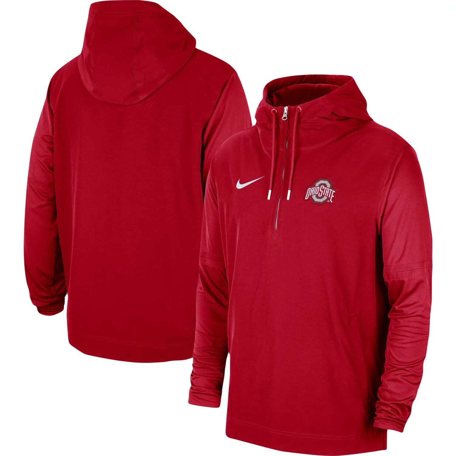 Мужская куртка Scarlet Ohio State Buckeyes 2023 Coach с капюшоном и молнией до половины Nike
Мужская куртка Scarlet Ohio State Buckeyes 2023 Coach с капюшоном и молнией до половины Nike