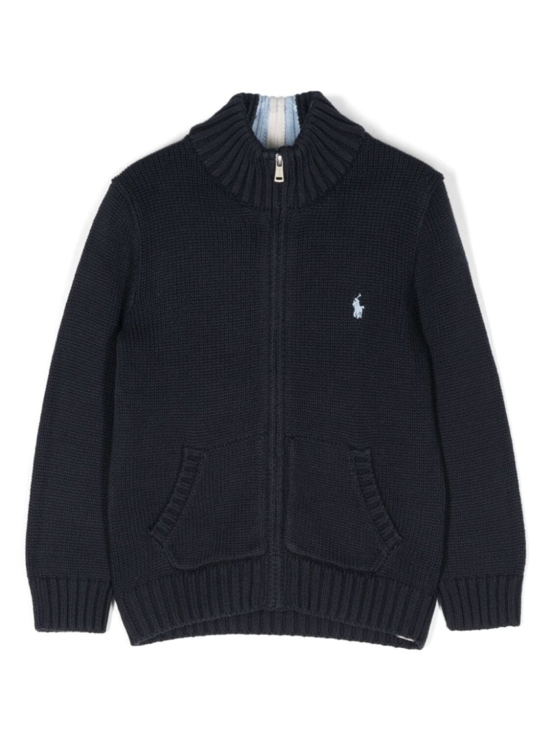 Ralph Lauren Kids кардиган с вышивкой Polo Pony, синий 
Ralph Lauren Kids кардиган с вышивкой Polo Pony, синий