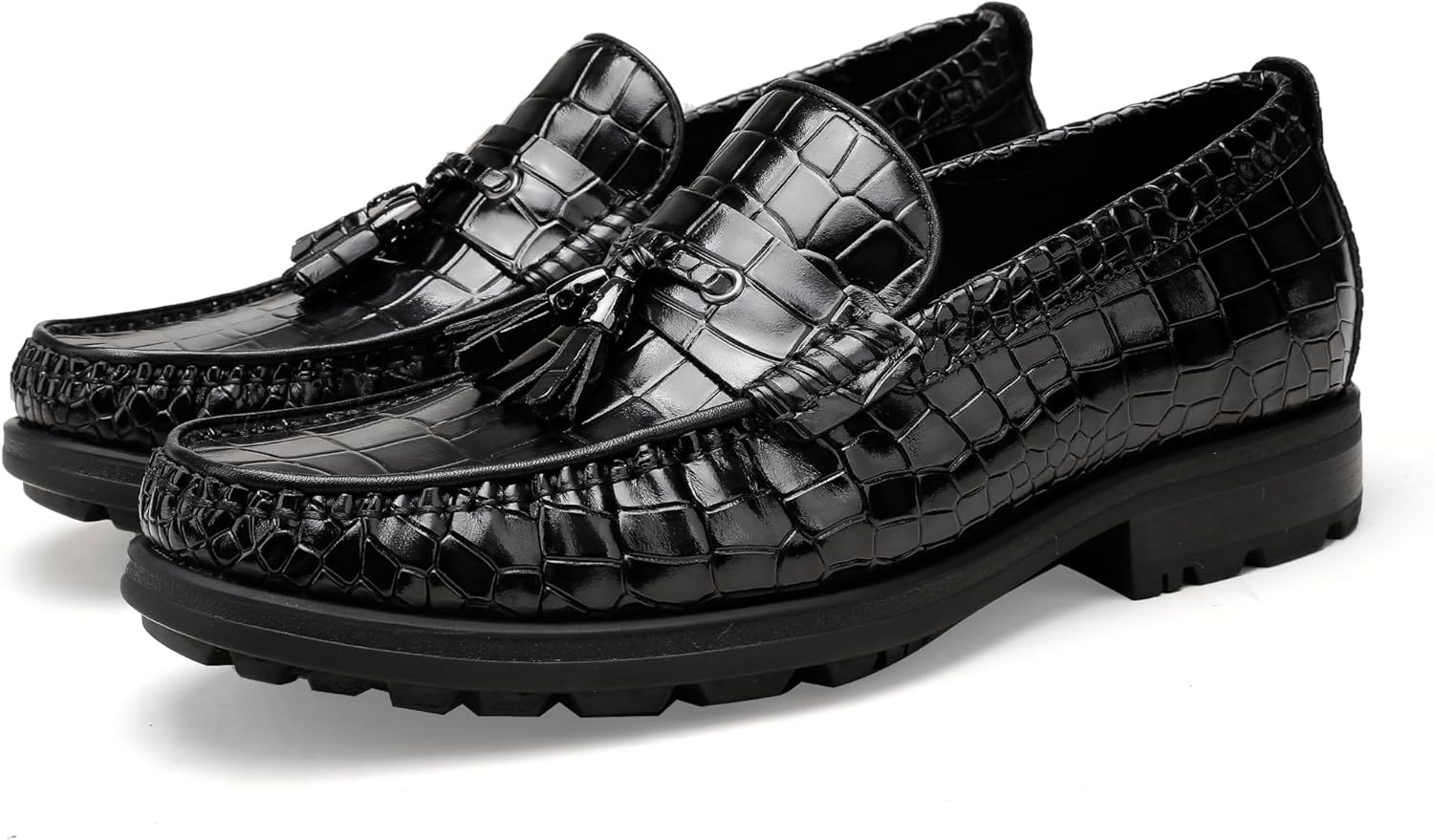 Мужские лоферы на платформе с кисточками, классические туфли из кожи с тиснением под крокодила для деловых, формальных мероприятий, свадеб, вечеринок, повседневная обувь без шнурков, пенни-лоферы Generic, черный
Мужские лоферы на платформе с кисточками, классические туфли из кожи с тиснением под крокодила для деловых, формальных мероприятий, свадеб, вечеринок, повседневная обувь без шнурков, пенни-лоферы Generic, черный