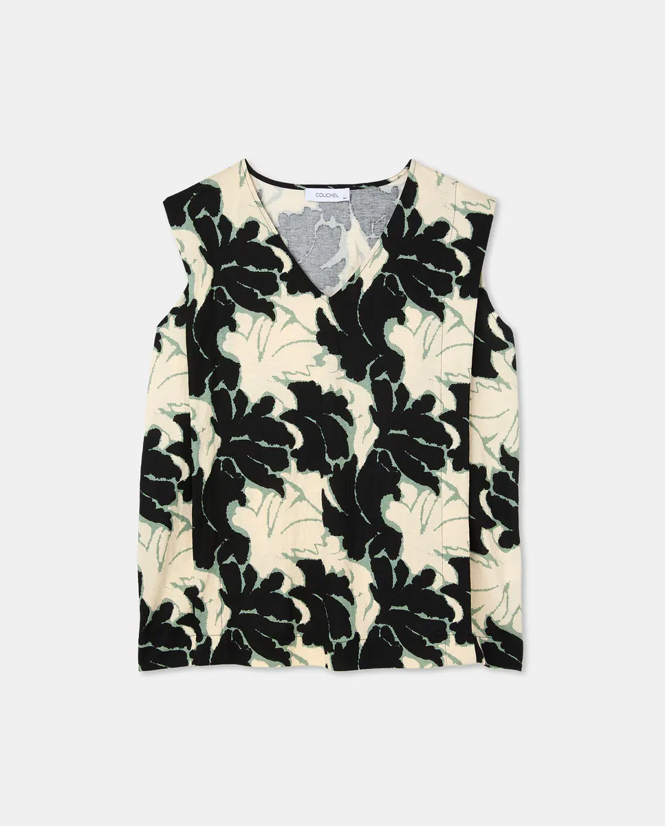 Женская футболка без рукавов с принтом Couchel, черный
Женская футболка без рукавов с принтом Couchel, черный