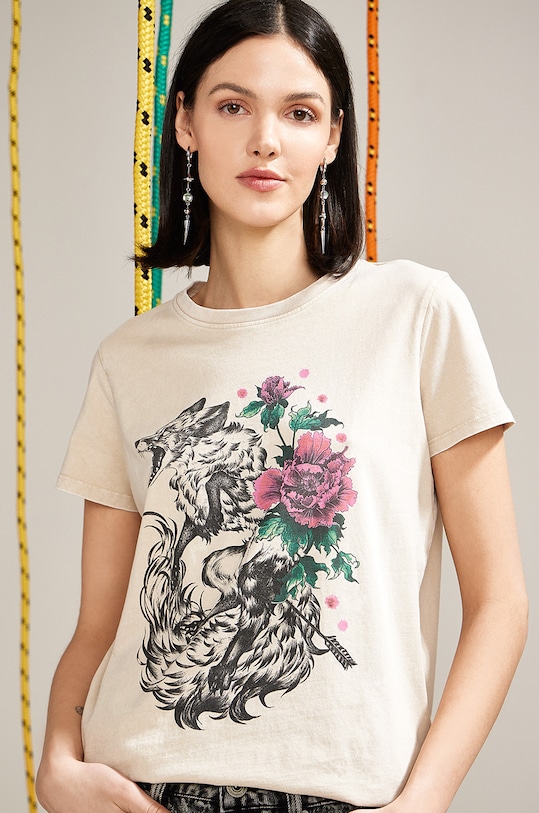 Хлопковая футболка Medicine, бежевый
Хлопковая футболка Medicine, бежевый