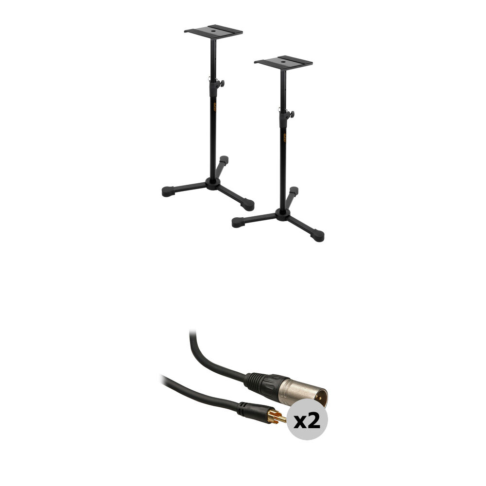 B&H Photo Video Studio Monitor Stands Kit with XLR to RCA Cables
B&H Photo Video Studio Monitor Stands Kit with XLR to RCA Cables