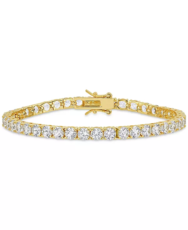 Теннисный браслет с выращенным в лаборатории белым сапфиром (4-1/4 карата) из стерлингового серебра (также доступен из 18-каратного золота с покрытием из стерлингового серебра) Macy'S, gold, Белый, Теннисный браслет с выращенным в лаборатории белым сапфир
Теннисный браслет с выращенным в лаборатории белым сапфиром (4-1/4 карата) из стерлингового серебра (также доступен из 18-каратного золота с покрытием из стерлингового серебра) Macy'S, gold, Белый, Теннисный браслет с выращенным в лаборатории белым сапфир