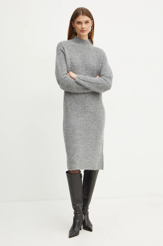 Шерстяное платье Boss Orange, серый
Шерстяное платье Boss Orange, серый