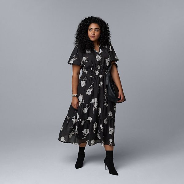 Платье макси Plus size Simply Vera Vera Wang, Black White Floral
Платье макси Plus size Simply Vera Vera Wang, Black White Floral