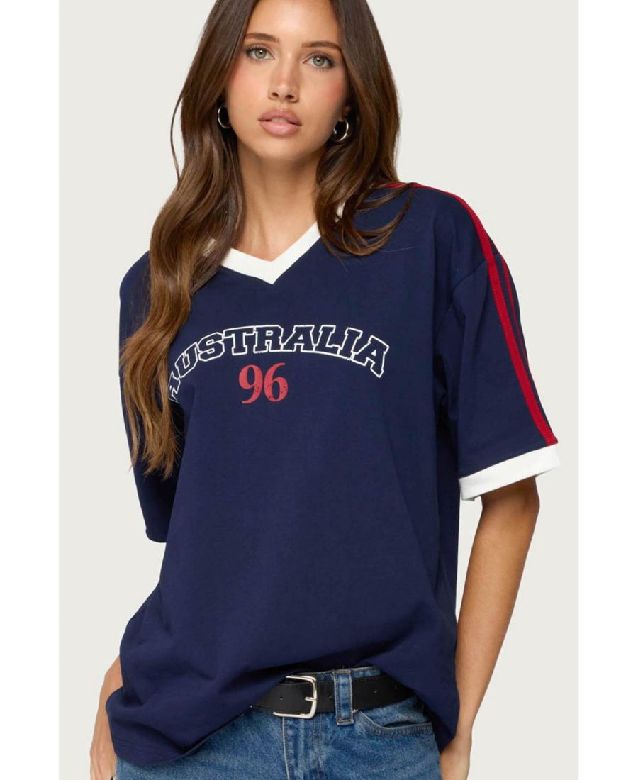 Женская футболка Australia 96 Contrast Oversized Edikted, Navy, Синий, Женская футболка Australia 96 Contrast Oversized Edikted, Navy
Женская футболка Australia 96 Contrast Oversized Edikted, Navy, Синий, Женская футболка Australia 96 Contrast Oversized Edikted, Navy