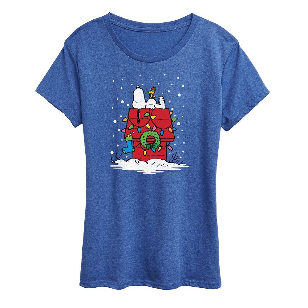 Женская футболка с рисунком Peanuts Snoopy & Woodstock Lit Up Licensed Character, цвет Heather Royal Blue
Женская футболка с рисунком Peanuts Snoopy & Woodstock Lit Up Licensed Character, цвет Heather Royal Blue