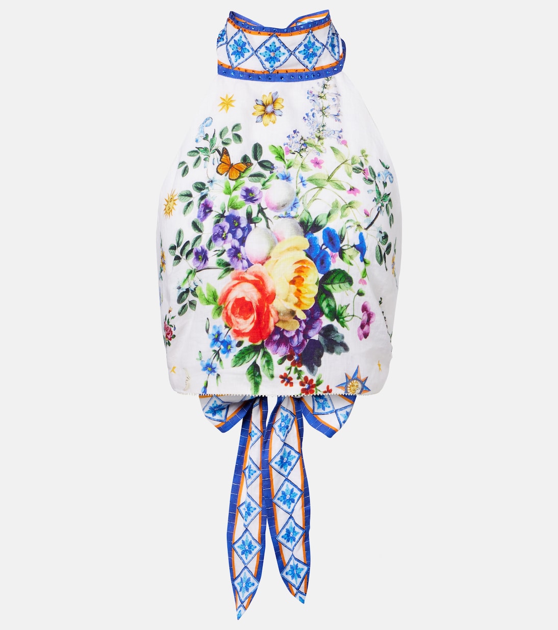 Декорированный топ-бюстье из льна Camilla, Tiles Darls
Декорированный топ-бюстье из льна Camilla, Tiles Darls