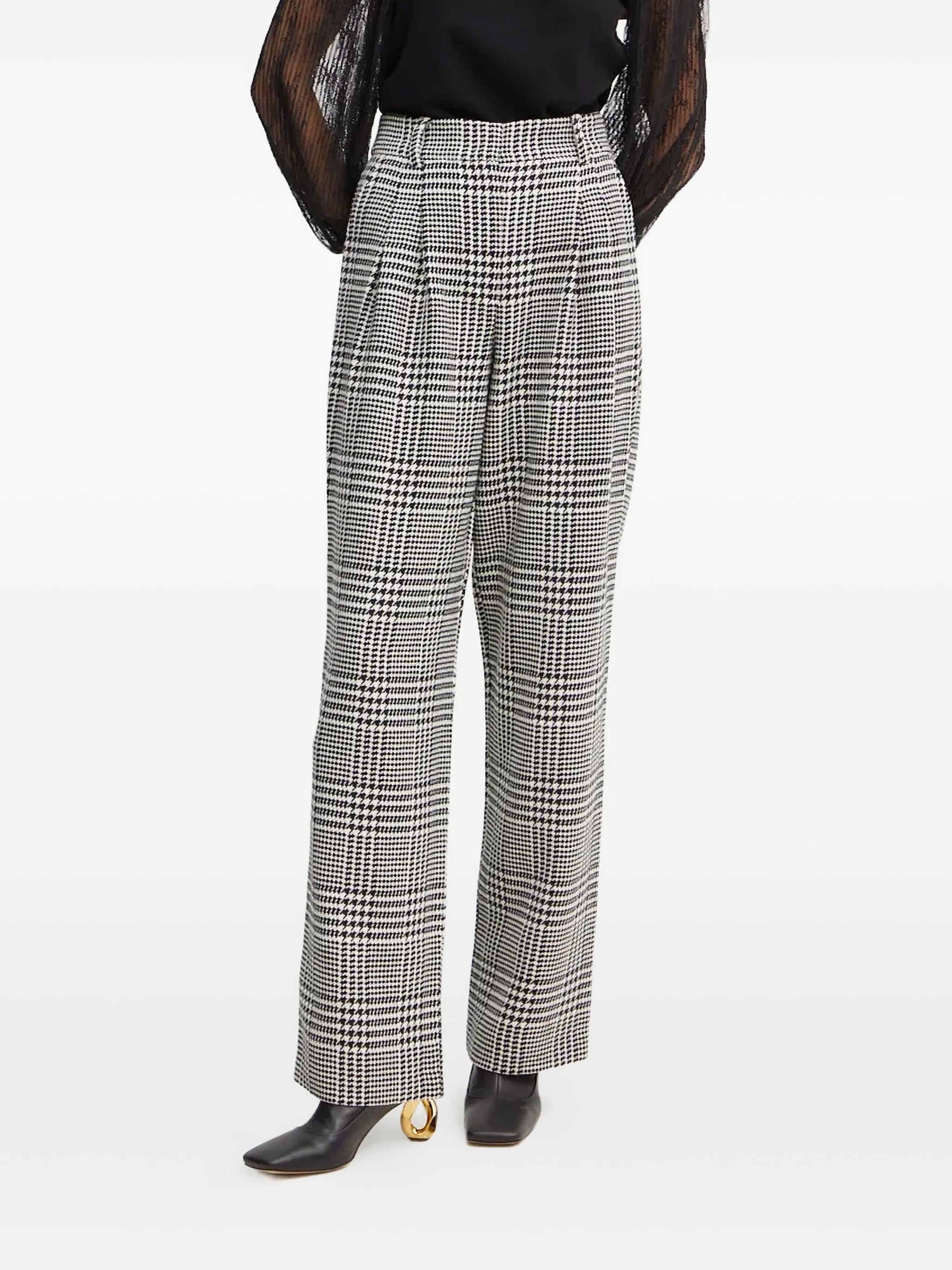 Брюки в ломаную клетку Luisa Spagnoli, белый
Брюки в ломаную клетку Luisa Spagnoli, белый