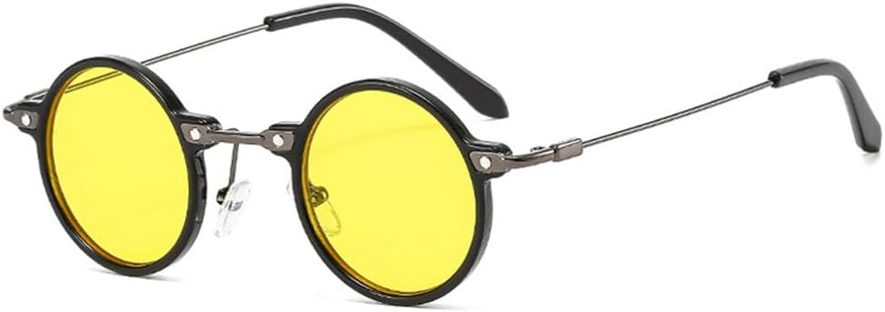 Солнцезащитные очки с защитой UV400 для мужчин и женщин | Панк, маленькие круглые линзы с градиентом | для вождения и занятий спортом на открытом воздухе generic, Black Yellow
Солнцезащитные очки с защитой UV400 для мужчин и женщин | Панк, маленькие круглые линзы с градиентом | для вождения и занятий спортом на открытом воздухе generic, Black Yellow